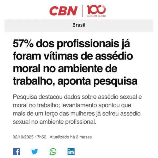 Notícia G1 novas regras NR1